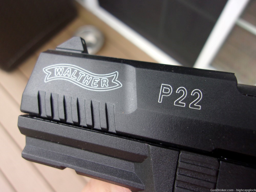 Walther P22 3.42" Semi Auto .22lr Compact Pistol Threaded BRL 99.9% $1START-img-5