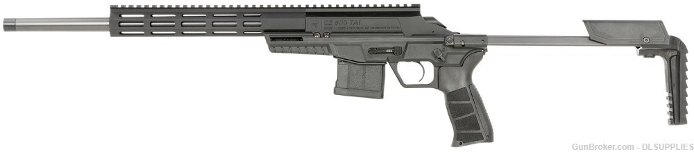 CZ USA 600 TA1 TRAIL BLACK FINISH ADJ. CHASSIS PDW STOCK 16.2" BBL .300 AAC-img-1