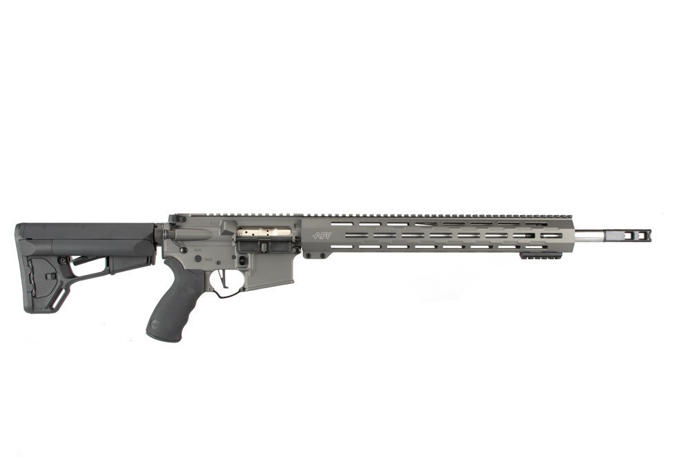 ALEX PRO FIREARMS APF APF-15 DMR GREY M-LOK STAINLESS 18" BBL .223 WYLDE-img-0