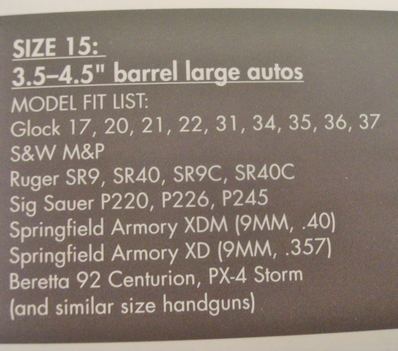 Uncle Mikes RH & LH SIDEKICK 70150 3.5-4.5 Lg Auto SA XDM 40 9mm XD 9mm 357-img-4