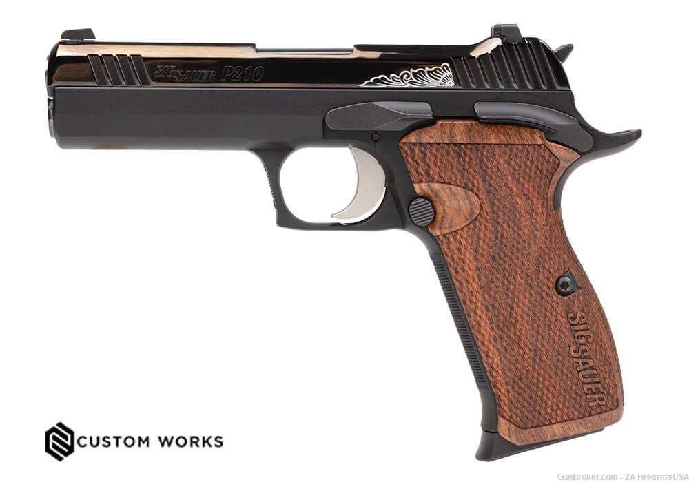 Sig Sauer P210 Carry - Custom Works - 9mm - 4.1" Barrel -Caribbean Rosewood-img-1