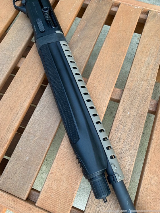 Mossberg 930 CUSTOM FDE PEANUT Heat Shield +Ranger Bands® Mod Shotgun SEMI -img-2