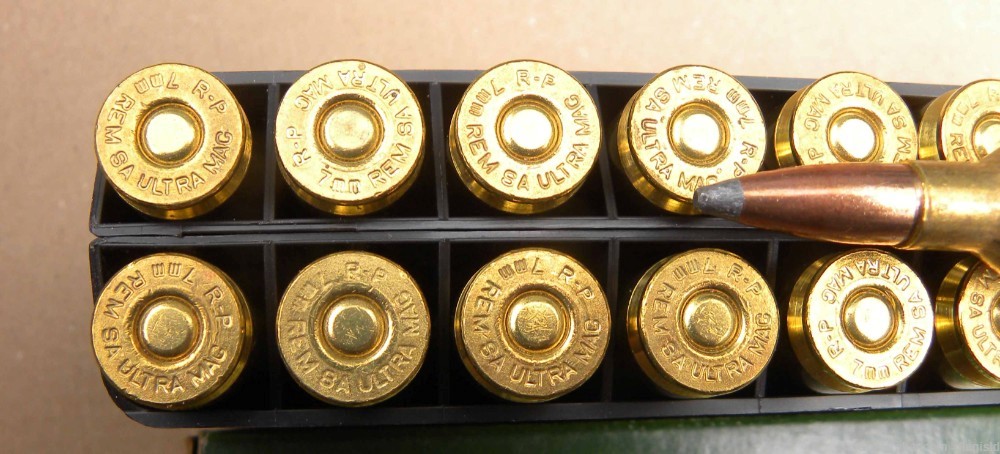 Full 20 Rd Box of Remington 7MM SAUM Short Action Ultra Mag 160 Gr Nosler-img-2