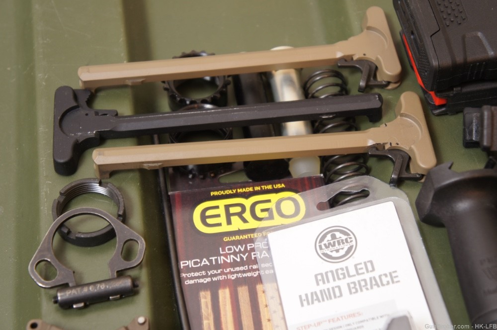 AR-15 LOT of Parts Mounts Handguards Grips Mags ERGO M&P FAB LWRC Haley-img-2