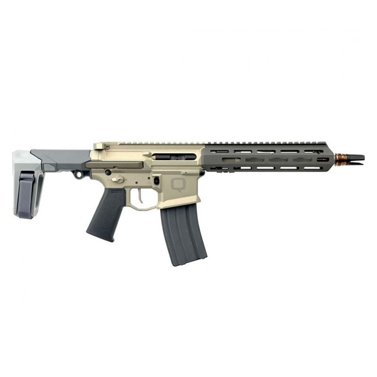 Q LLC, 5.56 NATO, 9.69 IN, 1:5 Twist, Pistol (With Brace), Gray Accents-img-1