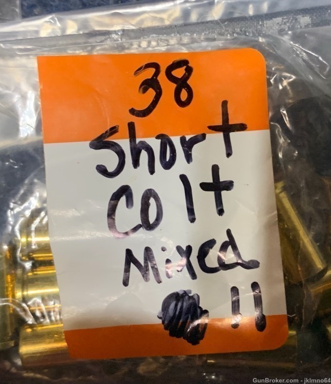 96 pieces of new 38 Short Colt primed brass cases-img-2