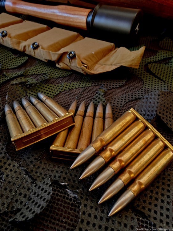  Turkish 8mm ammo 7.92x57 155 gr silvertip 70-round bandolier on strippers-img-7