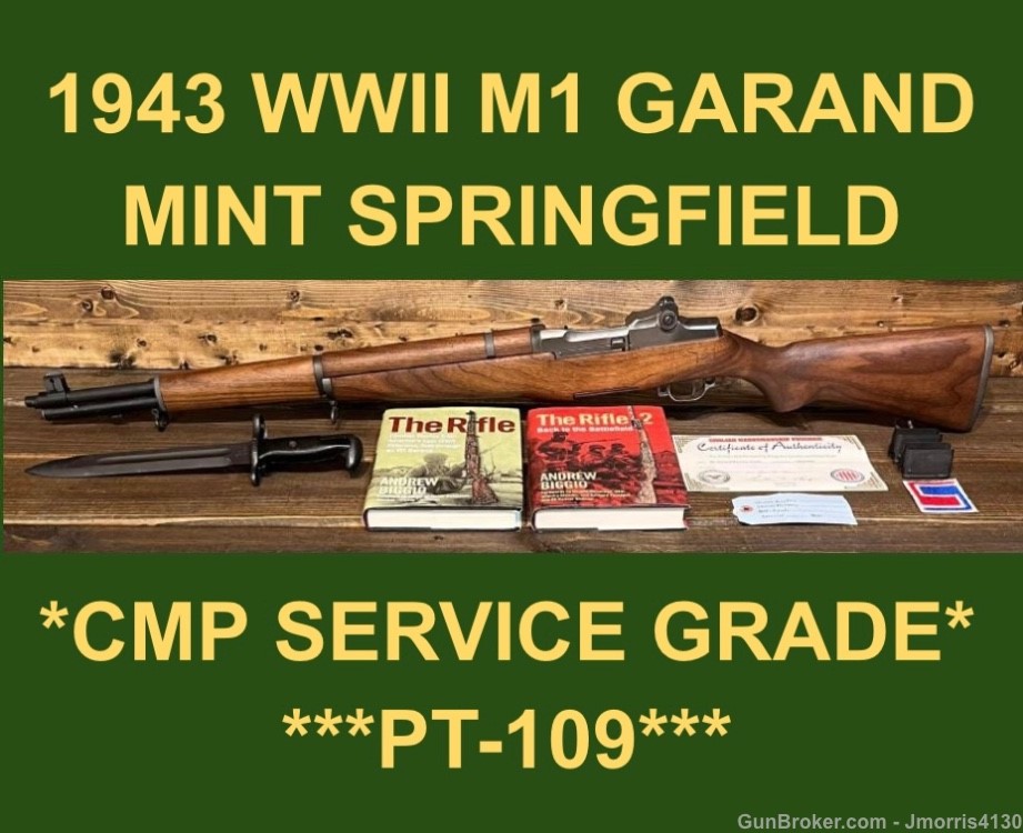 M1 GARAND 1943 SPRINGFIELD CMP SERVICE GRADE WWII COLLECTOR GARAND M1-img-0