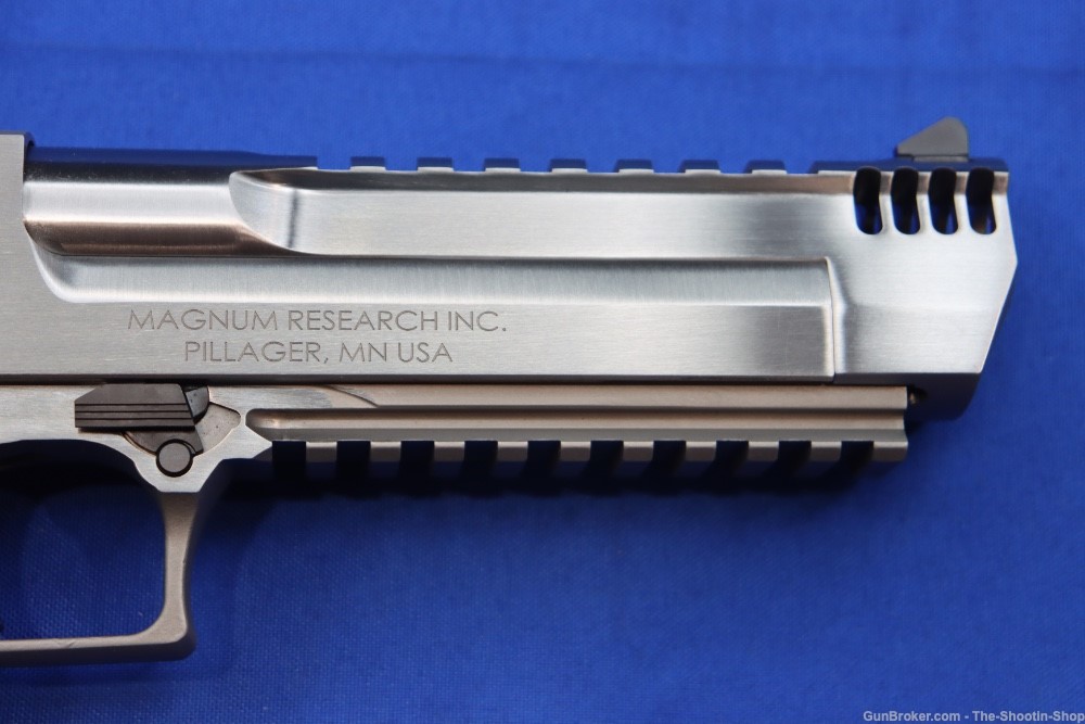 Magnum Research Desert Eagle Pistol 44MAG Stainless Steel IMB Muzzle Brake -img-2