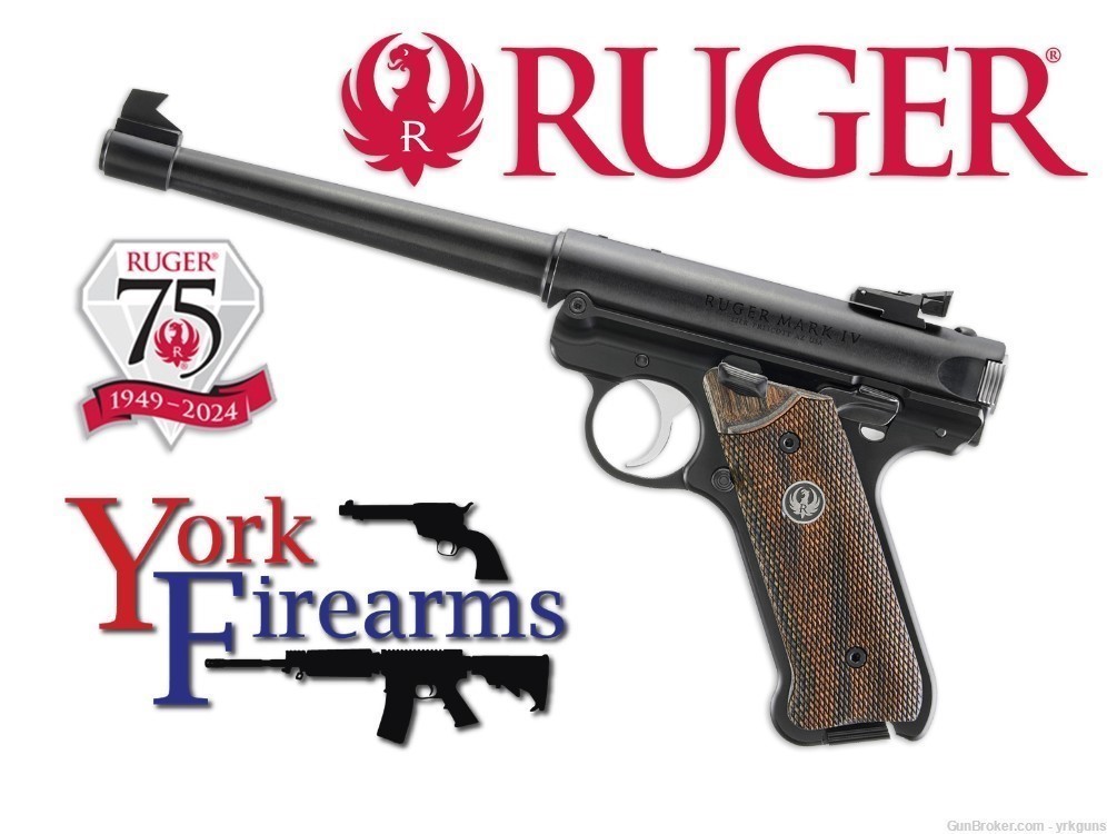 Ruger Mark IV Target 75th Anniversary Model 22LR Handgun NEW 40175-img-4