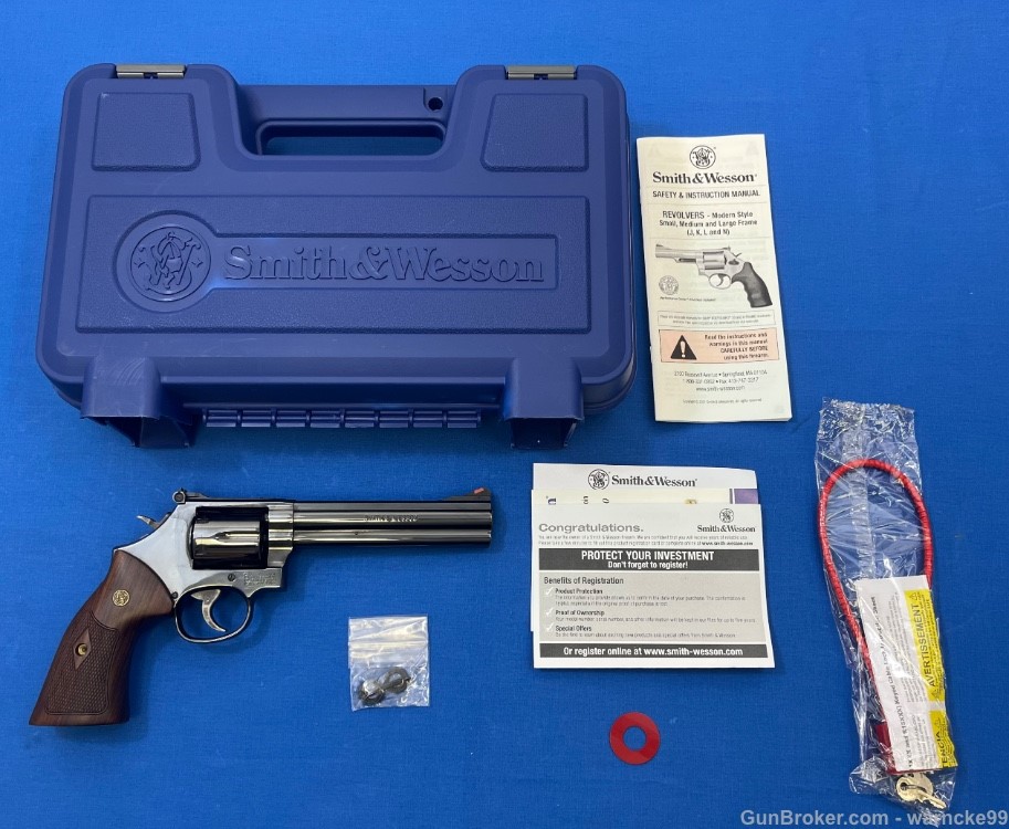 NIB Smith & Wesson SW 586-6, 357, 6", Blued, Penny Start!-img-0