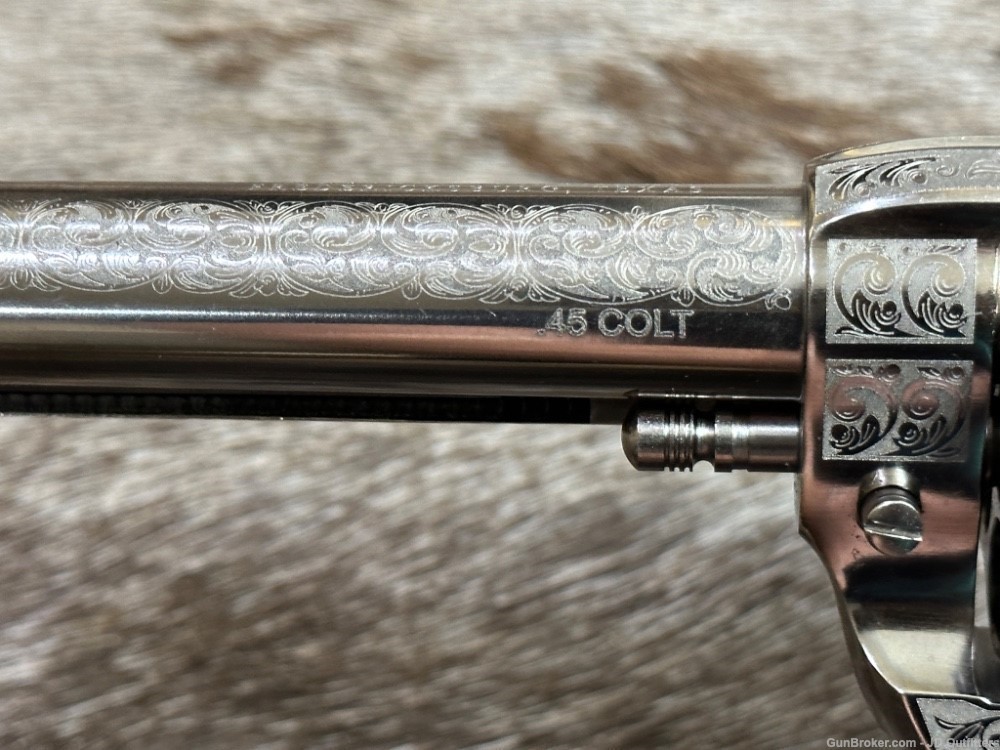 NEW PAIR CONSEC SERIAL NO. 1873 45 COLT 5.5" BUFFALO BILL ENGRAVED CIMARRON-img-17