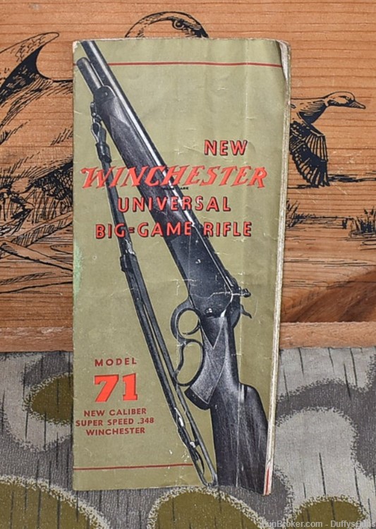 Winchester Model 71 original Manual-img-0