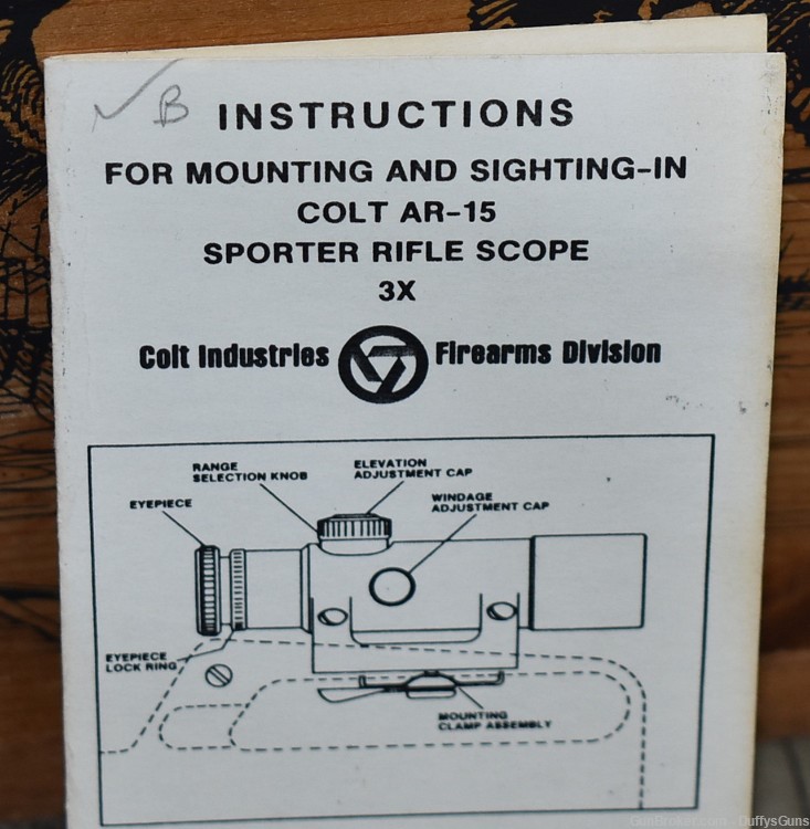 Colt 3X Rifle Scope Manual-img-1
