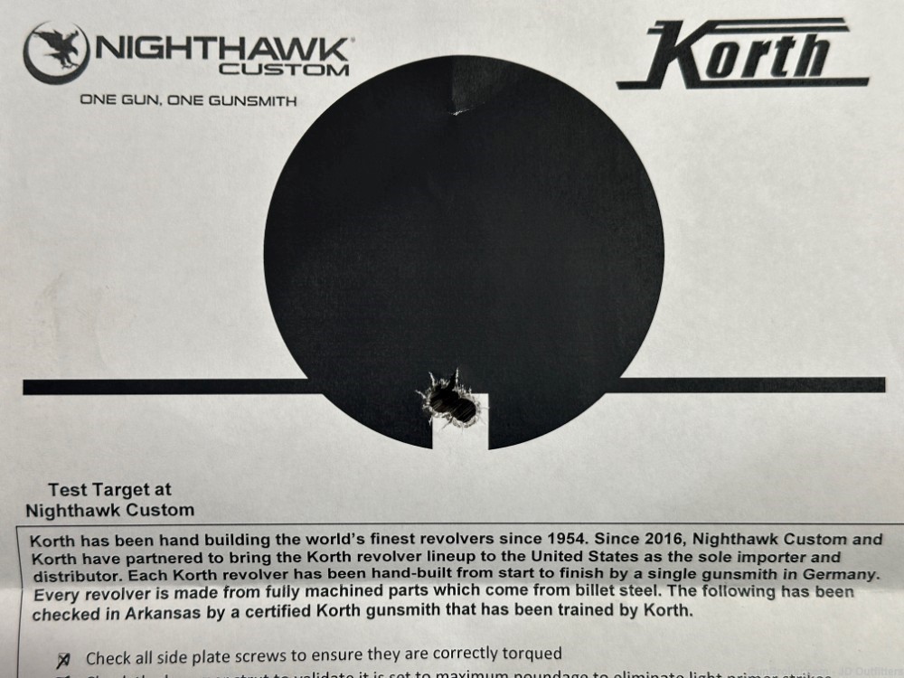 NEW KORTH SUPER SPORT GTS 357 MAGNUM 6" BLACK BY NIGHTHAWK CUSTOM-img-3