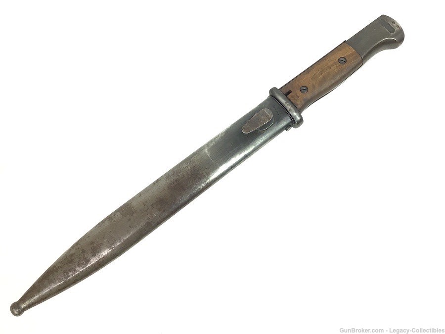 1942 Matching K98 Bayonet And Scabbard WWII 8mm German Rifle Part-img-10