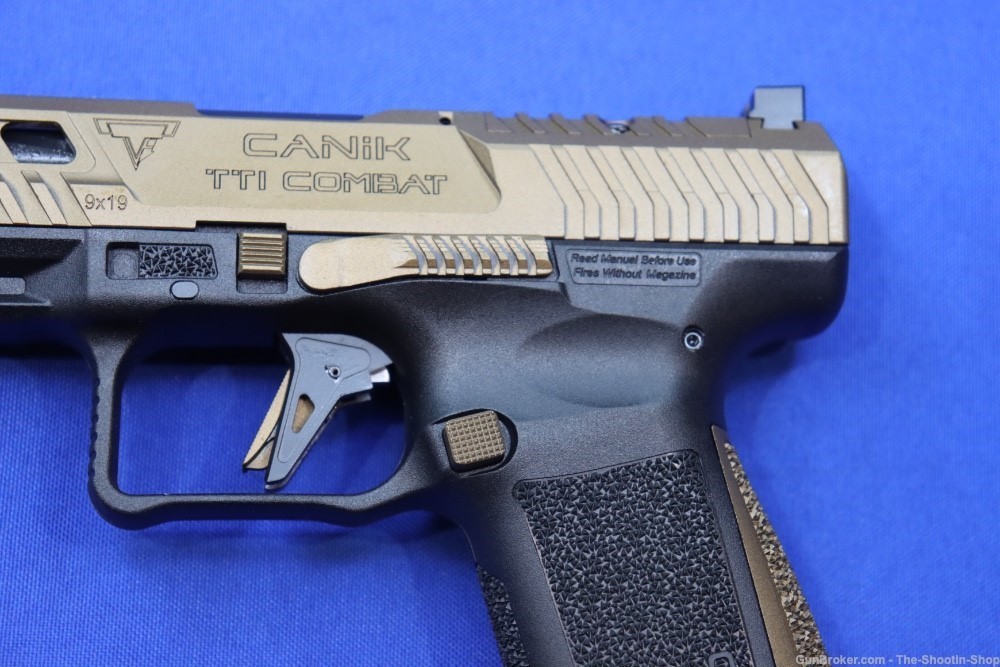 Canik Model TTI Combat Pistol 9MM 4.6" Compensated Bronze TARAN TACTICAL OR-img-5