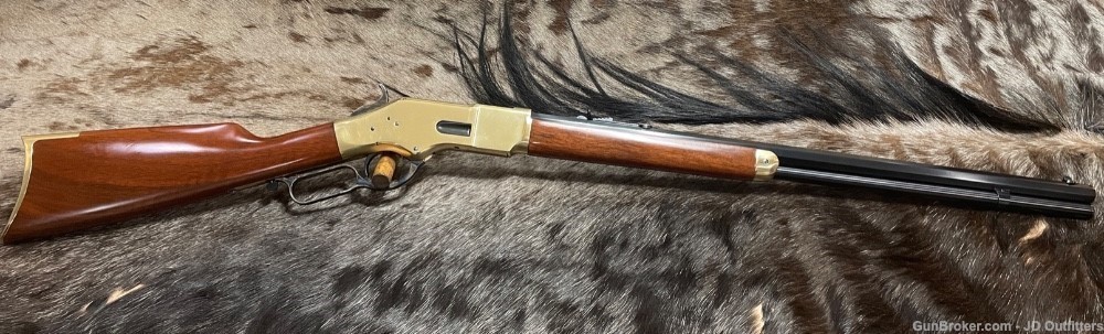 NEW 1866 WINCHESTER YELLOWBOY 44 SPECIAL 24" RIFLE, UBERTI CIMARRON-img-1