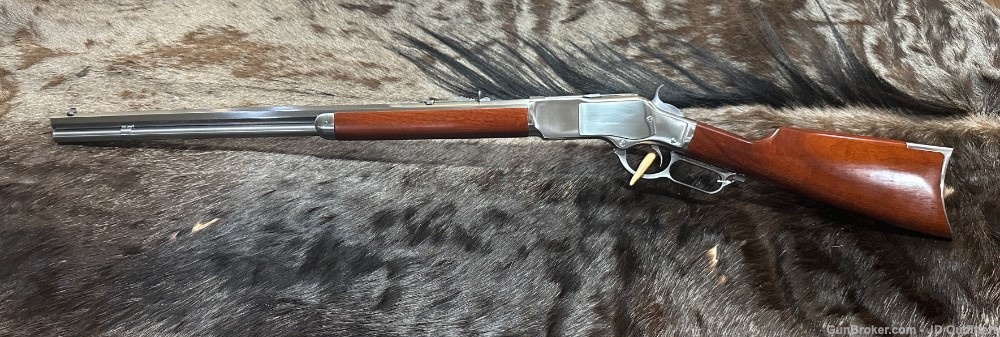 NEW UBERTI 1873 WINCHESTER WHITE SPORTING 45 COLT 24" RIFLE-img-2