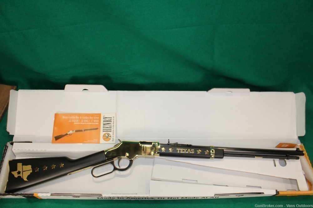 Henry Golden Boy Texas Tribute Edition .22 LR Rifle H004TX NEW-img-0