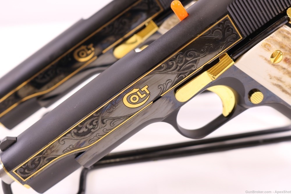 Colt 1911 GOVT. .38 Super EL COMPADRE-(LIMITED 1 OF 500) PAIR CONS. SERIAL#-img-8