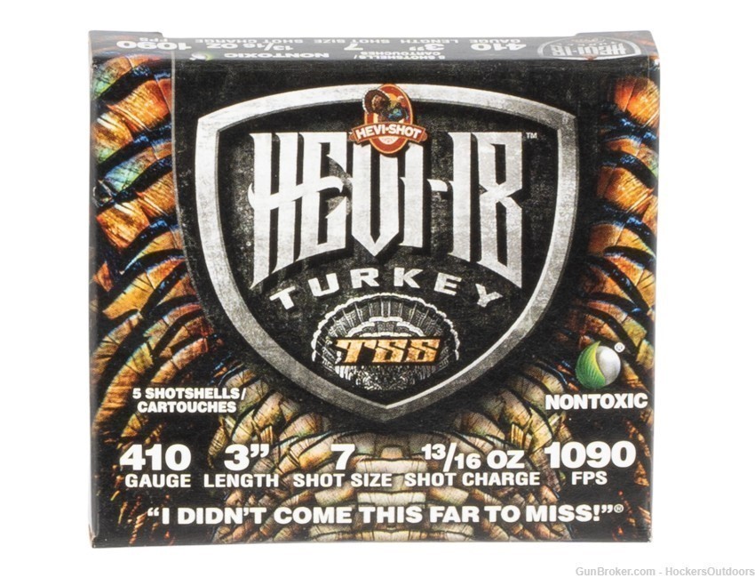 HEVI-Shot Turkey HEVI18 TSS 410 3" #7 13/16, 5 Shells/Box HS1007-img-0