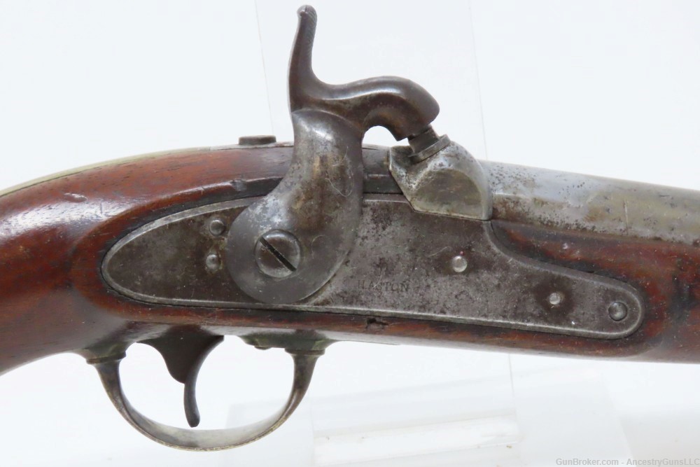 Antique HENRY ASTON 1st U.S. Contract Model 1842 DRAGOON Percussion Pistol -img-3