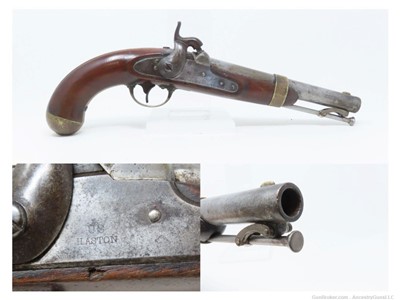 Antique HENRY ASTON 1st U.S. Contract Model 1842 DRAGOON Percussion Pistol 