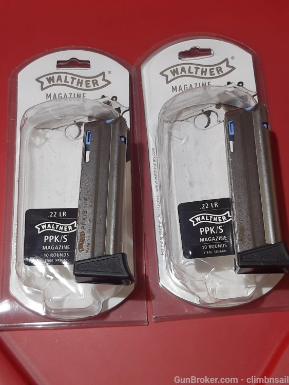 2ea 12rd Walther ppk/s .22 magazines plus-img-1