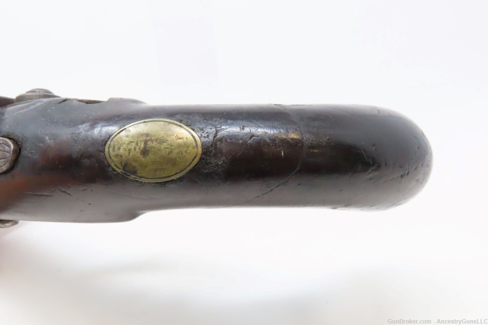 Pre-1813 PROOFED Antique NOCK .60 Cal. PERCUSSION Conversion TRADE Pistol  -img-7