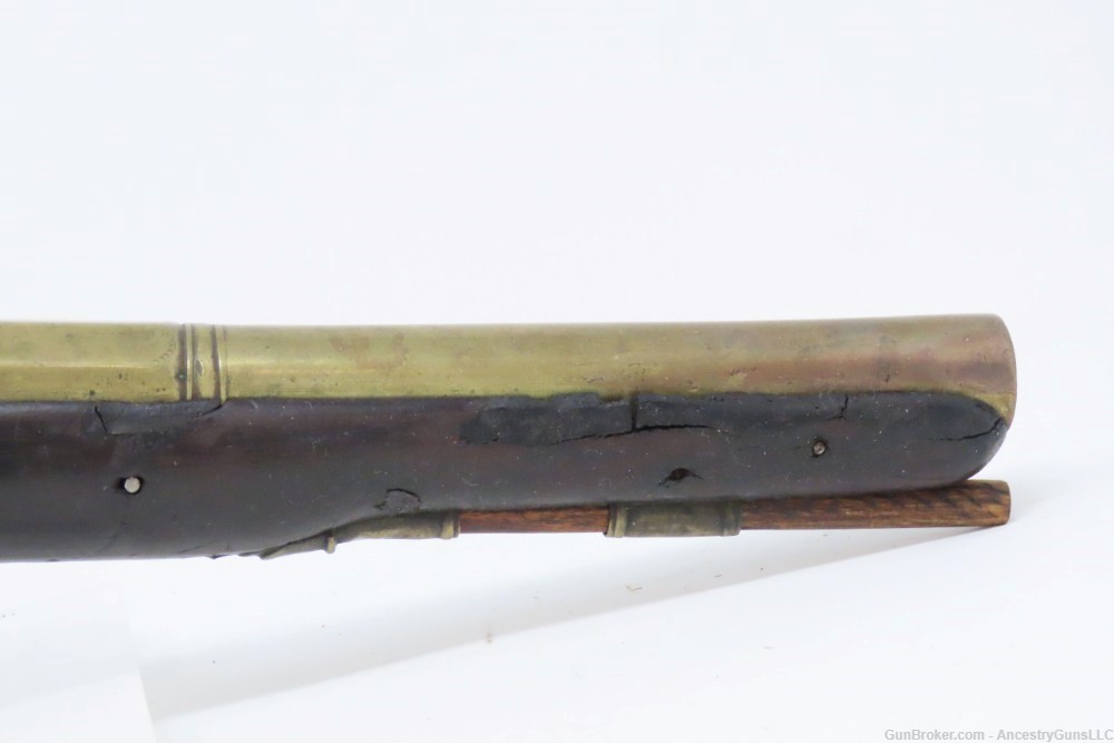 Pre-1813 PROOFED Antique NOCK .60 Cal. PERCUSSION Conversion TRADE Pistol  -img-4