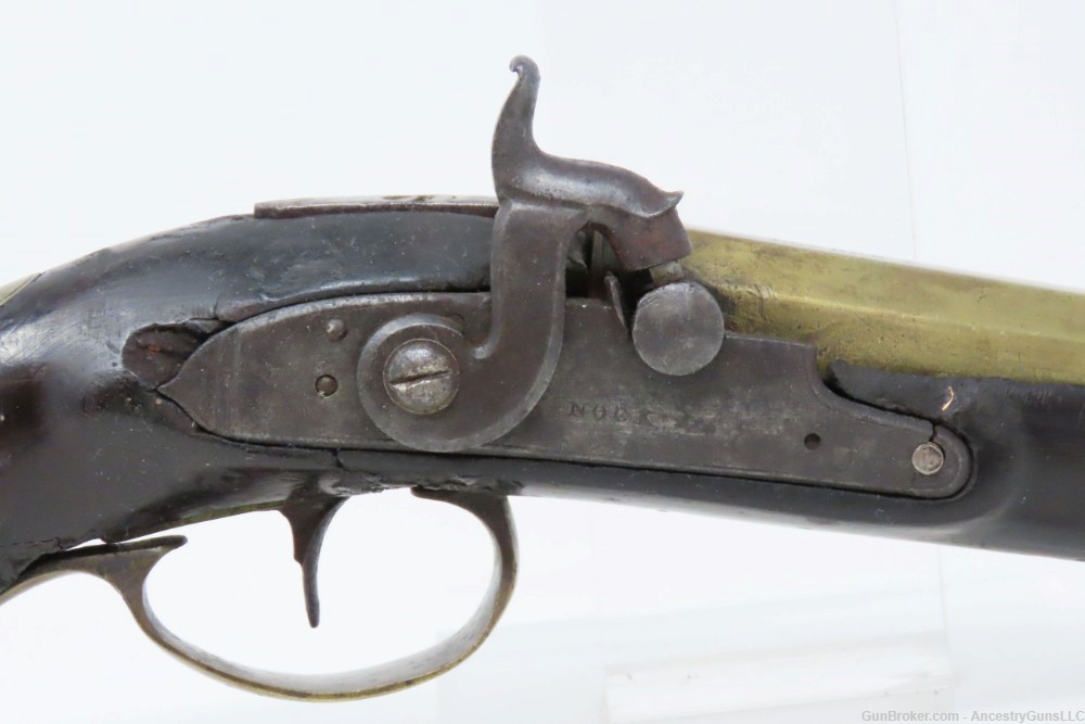 Pre-1813 PROOFED Antique NOCK .60 Cal. PERCUSSION Conversion TRADE Pistol  -img-3