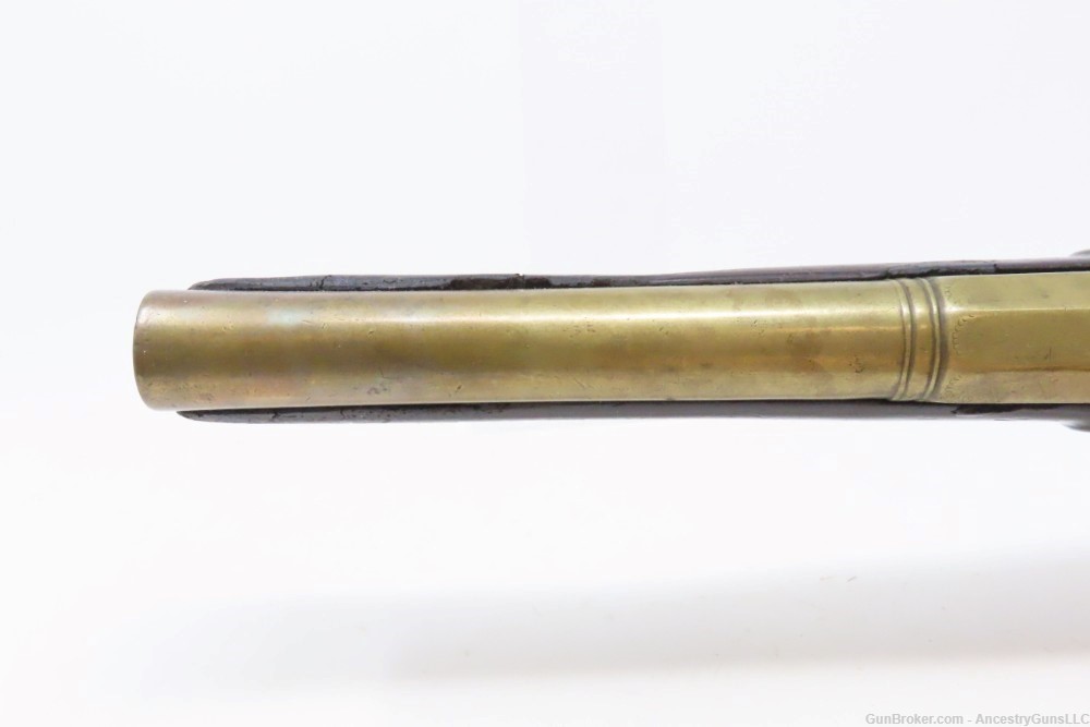 Pre-1813 PROOFED Antique NOCK .60 Cal. PERCUSSION Conversion TRADE Pistol  -img-9