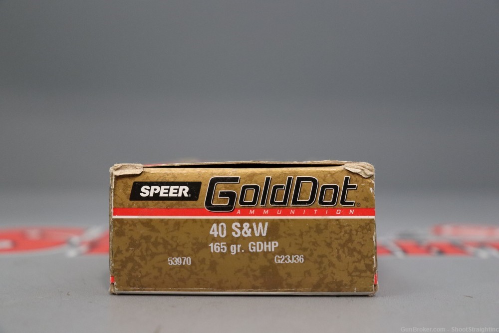 Lot o' 82 Rounds of Speer Gold Dot .40S&W Hollow Point Ammunition-img-3