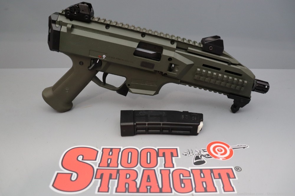 CZ Scorpion Evo 3 S1 Pistol ODG 9mm 7.72"-img-0