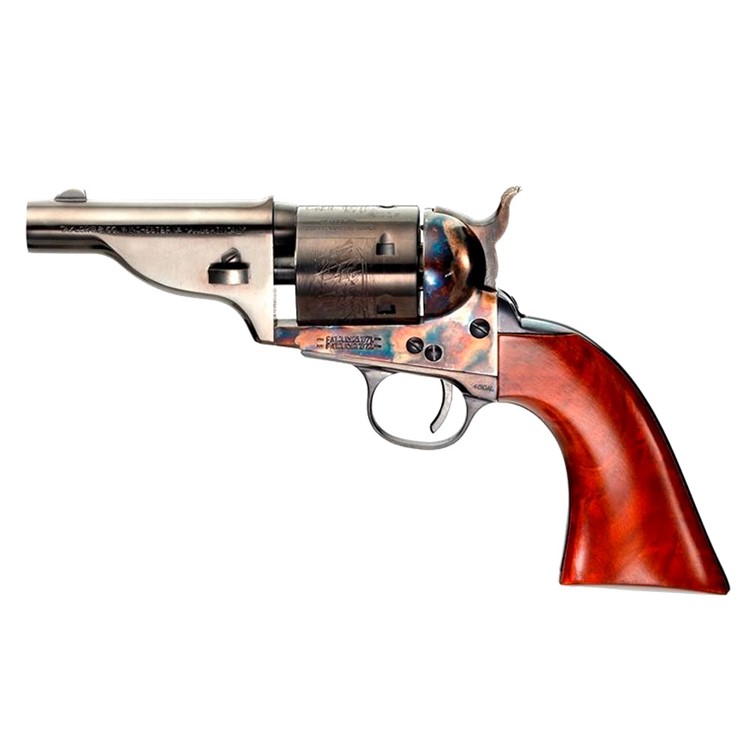 TAYLORS & COMPANY The Hickok Open Top .45LC 3.5" 6rd Revolver, Walnut Grips-img-2