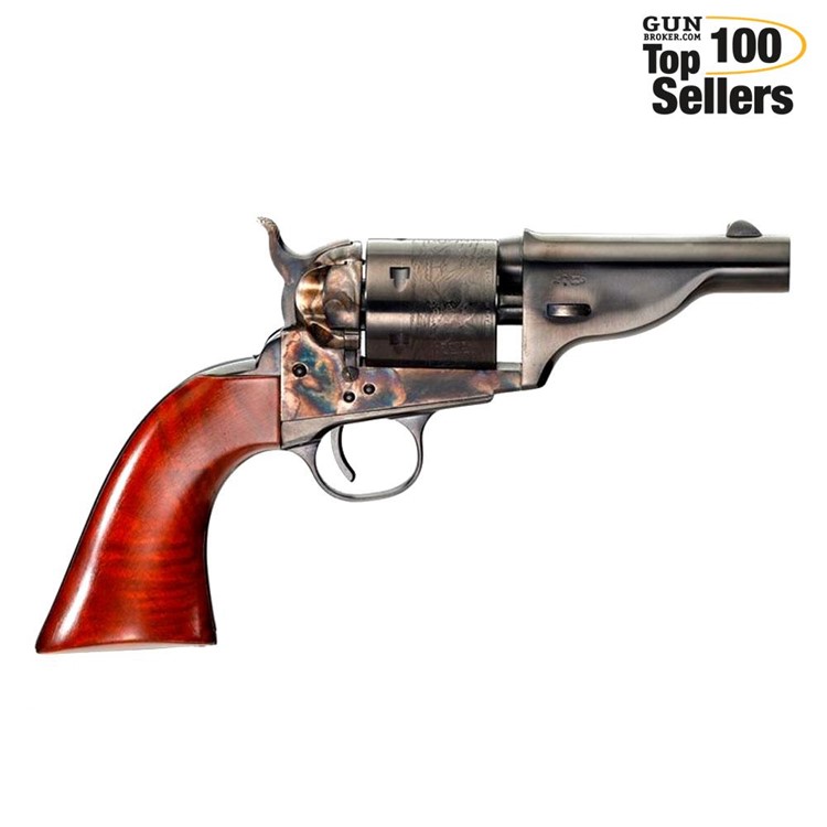 TAYLORS & COMPANY The Hickok Open Top .45LC 3.5" 6rd Revolver, Walnut Grips-img-0