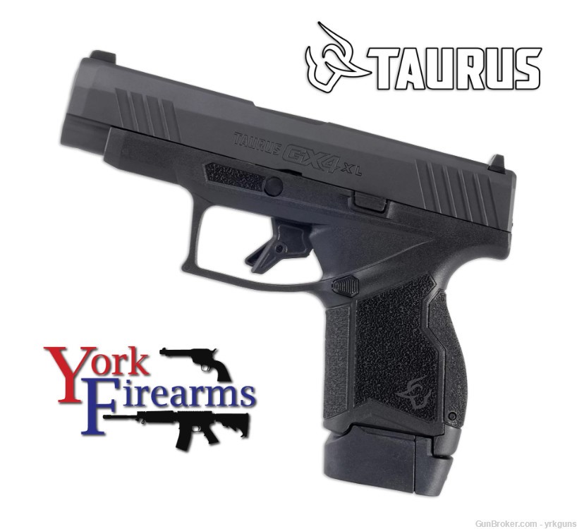 Taurus GX4XL Standard 9mm 3.7" Black 13RD Handgun NEW 1-GX4XL941-img-0