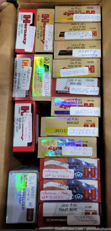 Hornady Ammunition Mystery Pallet, Multiple Lots and Calibers-img-2