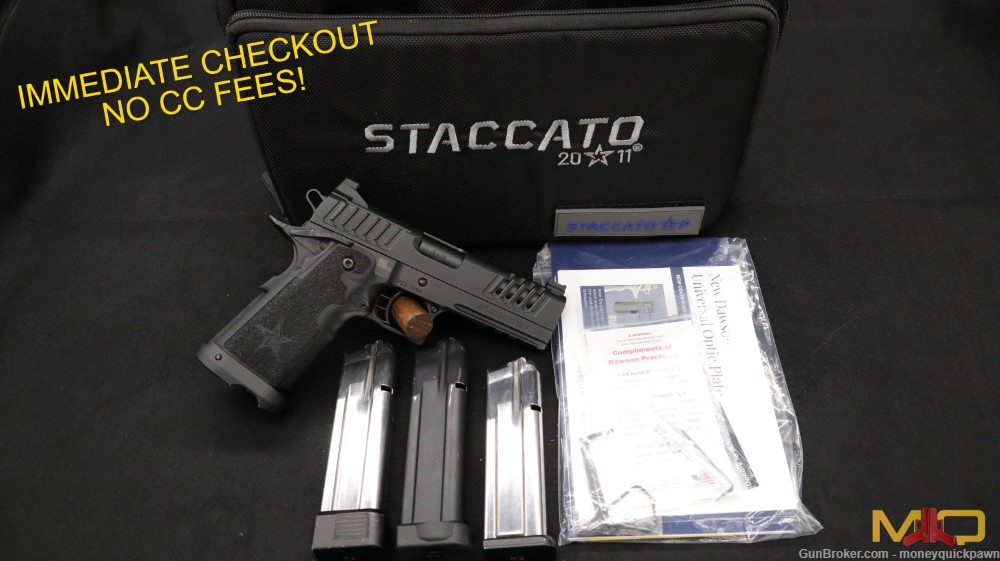 Staccato Heritage P 4.15 9mm Limited Edition In Case W/ 3 Mags Penny Start!-img-0