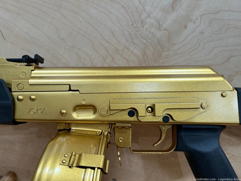  CENTURY ARMS VSKA AK-47 7.62X39 GOLD CERAKOTED W/ MAGPUL #25453 -img-18