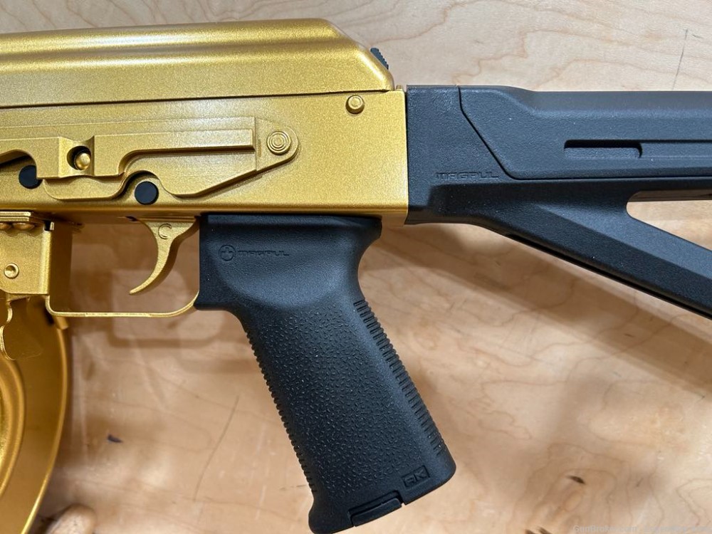  CENTURY ARMS VSKA AK-47 7.62X39 GOLD CERAKOTED W/ MAGPUL #25453 -img-17