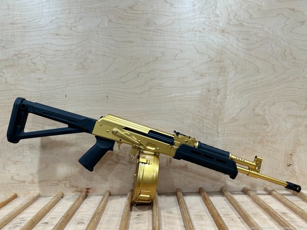  CENTURY ARMS VSKA AK-47 7.62X39 GOLD CERAKOTED W/ MAGPUL #25453 -img-0
