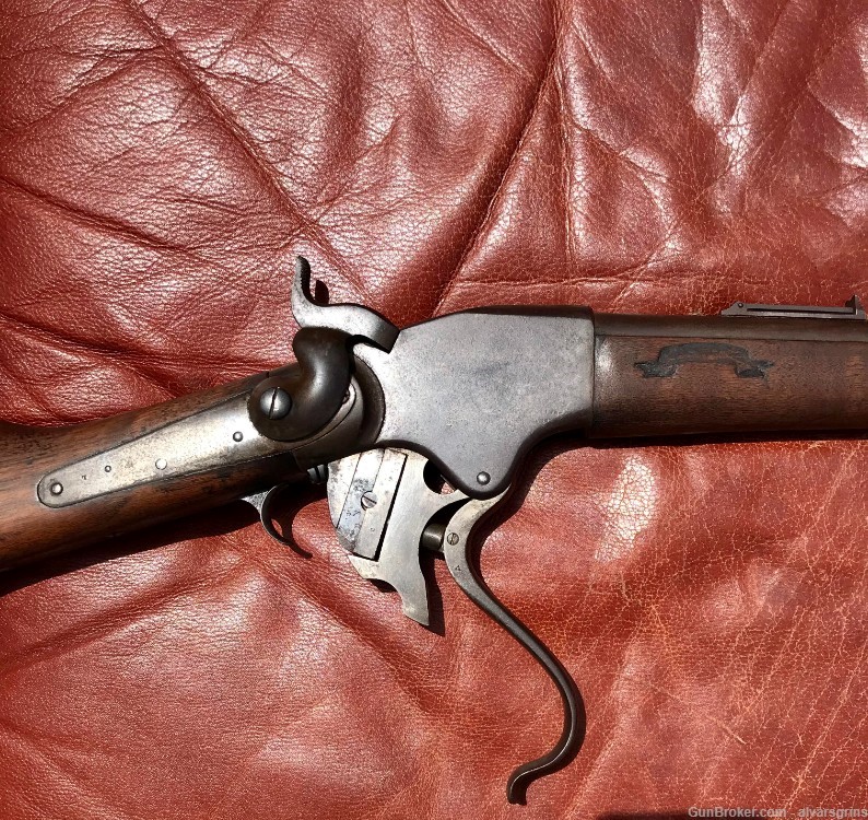 Rare 1871 Spencer Rifle Burnside carbine conversion-img-5