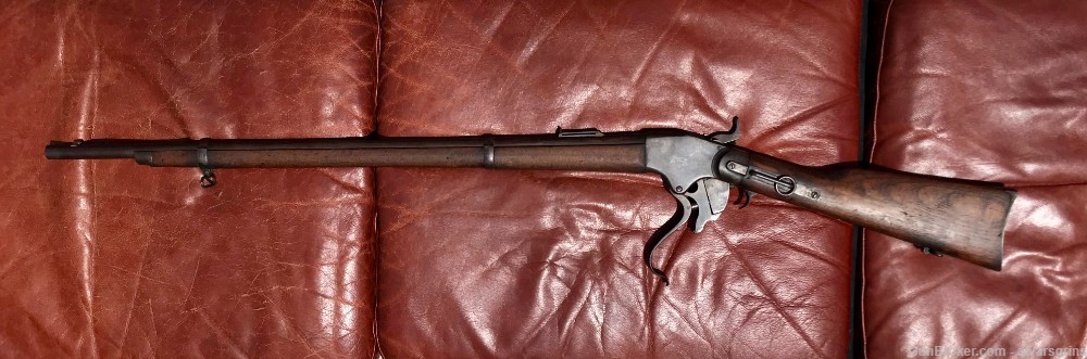 Rare 1871 Spencer Rifle Burnside carbine conversion-img-3