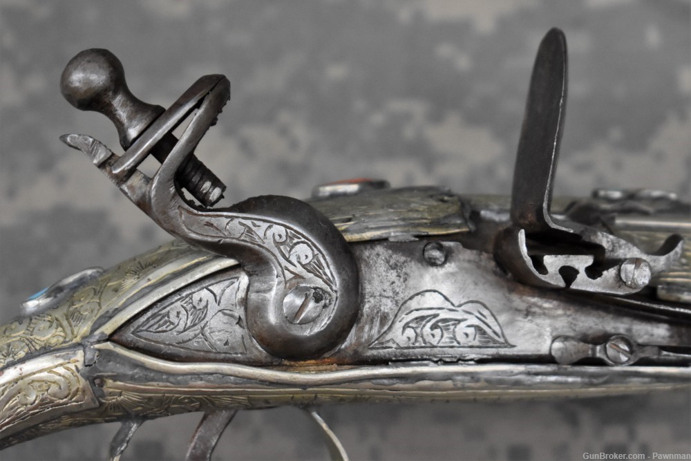 Turkish flintlock single shot pistol - deactivated-img-4