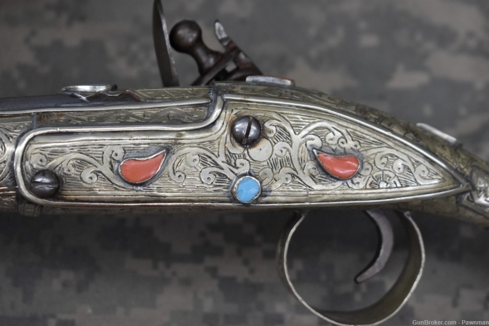 Turkish flintlock single shot pistol - deactivated-img-10