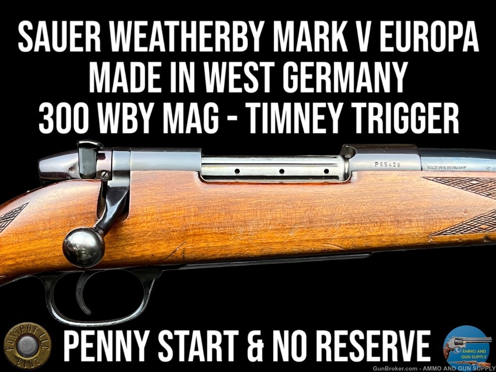 SAUER WEATERBY MARK V EUROPA 300 WBY MAG TIMNEY TRIGGER -1972 C&R-img-0