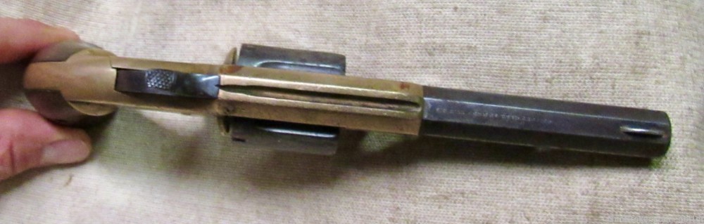 Scarce Whitneyville No 2 Brass Frame Spur Trigger .32 RF Revolver .01 NR-img-3