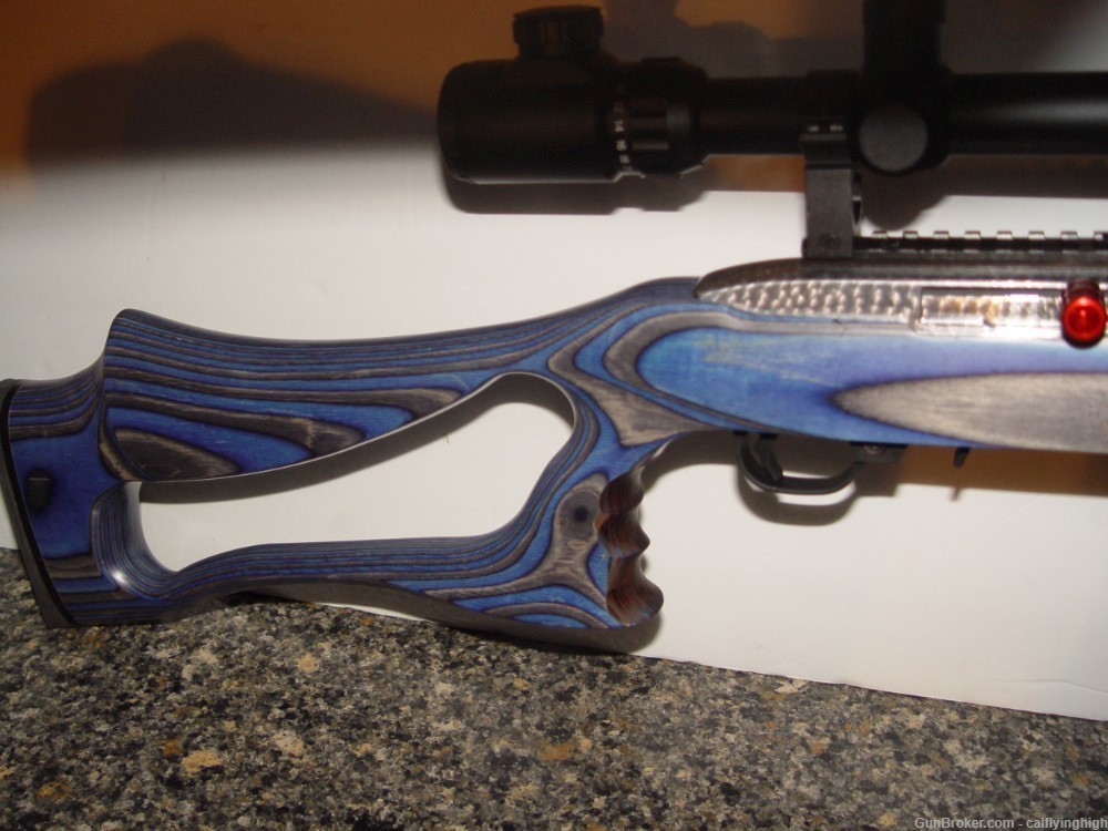 Custom Jeweled Ruger 10/22 Electric Blue-img-1